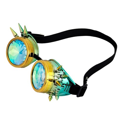 Mirweon Brille für Männer und Frauen, Bühnenbrille, Vintage-Requisiten, Steampunk-Brillen, Überraschung von Mirweon