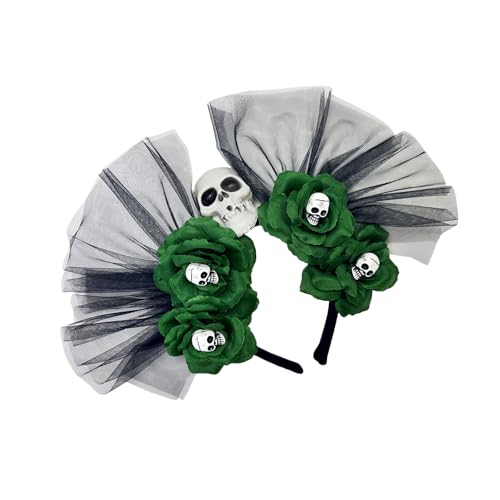 Mirweon Day of the Deads Kopfschmuck Totenkopf Blume Krone Stirnband Halloween Cincos des Mayoes Partykostüme für Damen Geschenke Halloween Dia De Los Muerto Partykostüm Mirweon Day of the Deads Kopfschmuck Totenkopf Blume Krone Stirnband Halloween Cincos des Mayoes Partykostüme für Damen Geschenke Halloween Dia De Los Muerto Partykostüm von Mirweon