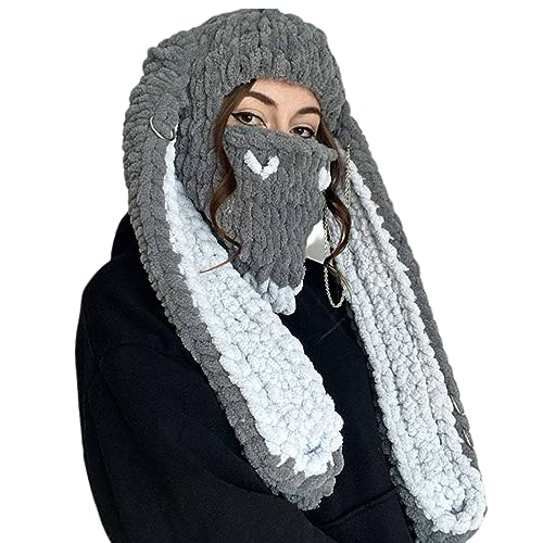 Mirweon Gestrickte Bärenhüte Kopfschmuck Foto Requisiten Handgemachte Kopfbedeckung Foto Requisiten Zubehör Teufelsohren Bär Thema Bär Ohren Hut von Mirweon