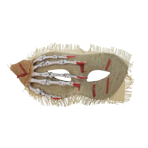 Mirweon Horror Skelettkralle Blutspritzer Halbgesicht für Cosplay Bühnenauftritte & Halloween Foto Requisiten Kostüm für Erwachsene Mirweon Horror Skelettkralle Blutspritzer Halbgesicht für Cosplay Bühnenauftritte & Halloween Foto Requisiten Kostüm für Erwachsene von Mirweon