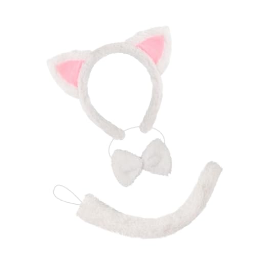 Mirweon Katzenkostüm-Zubehör-Set, Katzenohren, Stirnbänder, Schwanz, Fliege, Tutus, Gesicht, Aufkleber, Zubehör-Kits, Katzenkostüme, Kinder Mirweon Katzenkostüm-Zubehör-Set, Katzenohren, Stirnbänder, Schwanz, Fliege, Tutus, Gesicht, Aufkleber, Zubehör-Kits, Katzenkostüme, Kinder von Mirweon