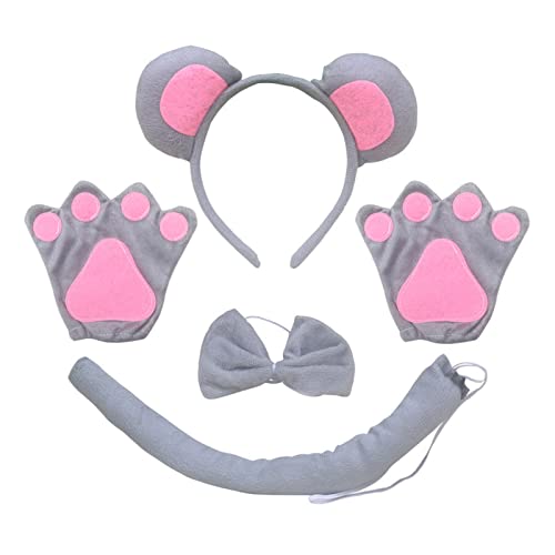 Mirweon Kostüm-Set, Ohren, Schwanz, Fliege, Tutu, Rock, Handschuhe, Tier-Kostüm, Zubehör für Halloween, Cosplay Mirweon Kostüm-Set, Ohren, Schwanz, Fliege, Tutu, Rock, Handschuhe, Tier-Kostüm, Zubehör für Halloween, Cosplay von Mirweon