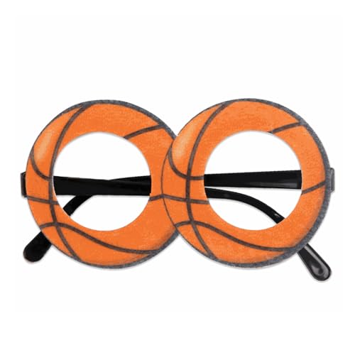 Mirweon Lustige dekorative Brille, Partybrille, Basketballbrille, Rahmen, Basketballspiel, Brille für Geburtstagsdekorationen, Basketball-Partybrille von Mirweon