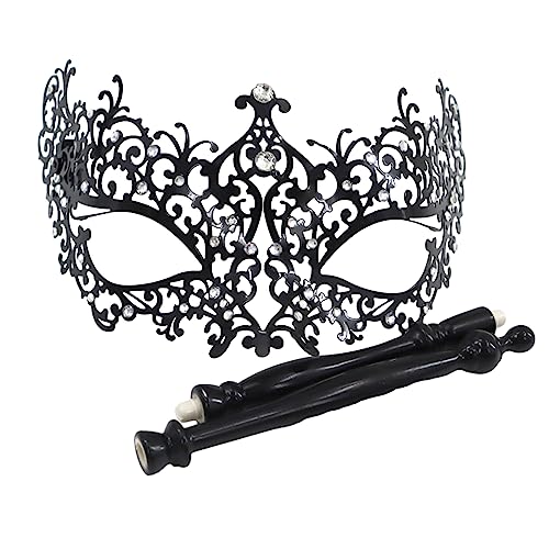 Mirweon Maskerade für Frauen, Blume, halbes Gesicht, Abend, Abschlussball, Halloween-Party, mit abnehmbarem Haltestab Mirweon Maskerade für Frauen, Blume, halbes Gesicht, Abend, Abschlussball, Halloween-Party, mit abnehmbarem Haltestab von Mirweon