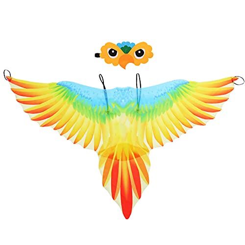Mirweon Papagei mit Kostüm für Kinder, Jungen, Mädchen, Vögel, Kostüm-Requisiten, Halloween, Rolle für Spiel, Partygeschenk Mirweon Papagei mit Kostüm für Kinder, Jungen, Mädchen, Vögel, Kostüm-Requisiten, Halloween, Rolle für Spiel, Partygeschenk von Mirweon