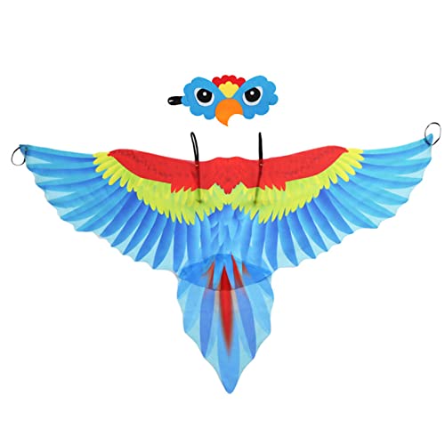 Mirweon Papagei mit Kostüm für Kinder, Jungen, Mädchen, Vögel, Kostüm-Requisiten, Halloween, Rolle für Spiel, Partygeschenk Mirweon Papagei mit Kostüm für Kinder, Jungen, Mädchen, Vögel, Kostüm-Requisiten, Halloween, Rolle für Spiel, Partygeschenk von Mirweon