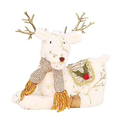 Mirweon Rentier Desktop Decor Plüsch Weiche Puppe Küche Wohnzimmer Desktop Puppe Lovely Rentier mit Schal Plüschpuppe Mirweon Rentier Desktop Decor Plüsch Weiche Puppe Küche Wohnzimmer Desktop Puppe Lovely Rentier mit Schal Plüschpuppe von Mirweon