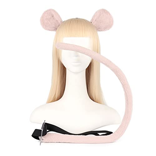 Mirweon Tier-Cosplay-Kostüme, künstlicher Wolf, pelziger Schwanz und Ohren, Stirnband für Halloween-Party, Kostümzubehör Mirweon Tier-Cosplay-Kostüme, künstlicher Wolf, pelziger Schwanz und Ohren, Stirnband für Halloween-Party, Kostümzubehör von Mirweon