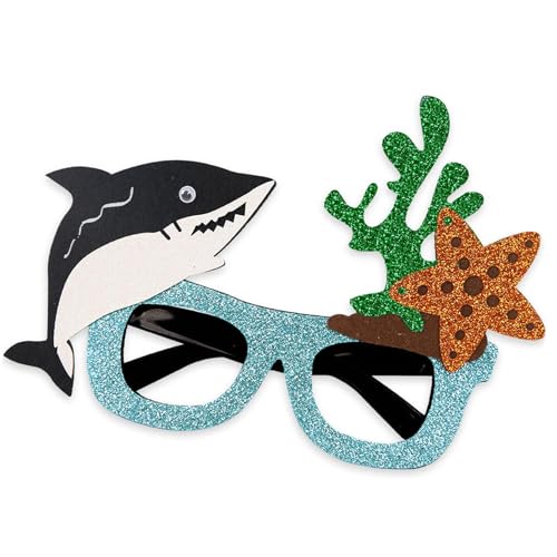 Mirweon Unterwasser-Brille mit Meerestier-Motiv, Cartoon-Brillen, Foto-Requisiten für Kinder und Erwachsene, Motto-Party, Halloween-Brille Mirweon Unterwasser-Brille mit Meerestier-Motiv, Cartoon-Brillen, Foto-Requisiten für Kinder und Erwachsene, Motto-Party, Halloween-Brille von Mirweon