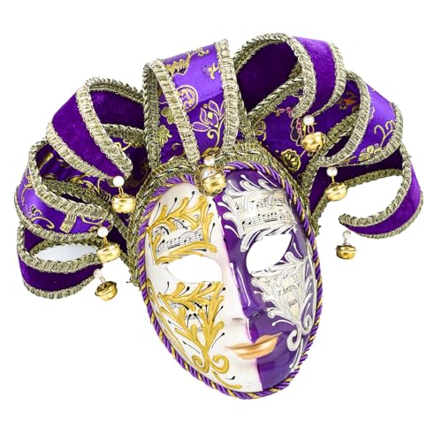 Mirweon Venezianer-Komödie Maskerade Narren Cosplay Party Exquisite Wanddekoration für Halloween Mirweon Venezianer-Komödie Maskerade Narren Cosplay Party Exquisite Wanddekoration für Halloween von Mirweon