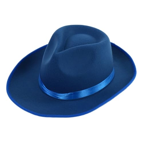Mirweon Vintage Gentleman Hut Cosplay Kostüm Fedoras Bühnenshow Hut Halloween Kostüm Gürtel Warm von Mirweon