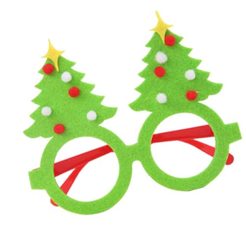Mirweon Weihnachts-Partybrille, fluoreszierende Brillen, Rahmen, Neujahrsbrille, Urlaubsdekorationen, Neuheiten, lustige Brille, Neujahrsbrille von Mirweon