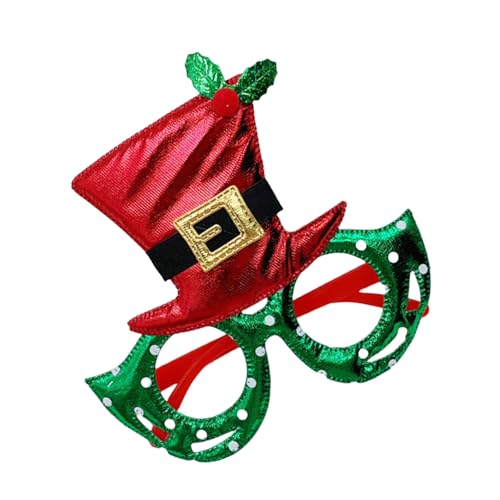 Mirweon Weihnachtsbrille, ausgefallene Neujahrsparty-Brillen, Foto-Requisiten, Feier, Party, Neujahrsparty-Dekorationen von Mirweon