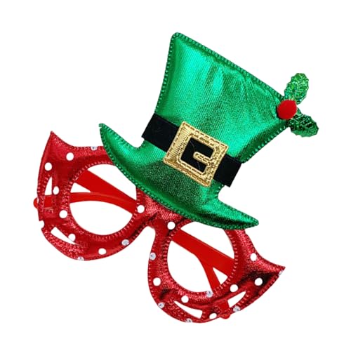 Mirweon Weihnachtsbrille, ausgefallene Neujahrsparty-Brillen, Foto-Requisiten, Feier, Party, Neujahrsparty-Dekorationen von Mirweon
