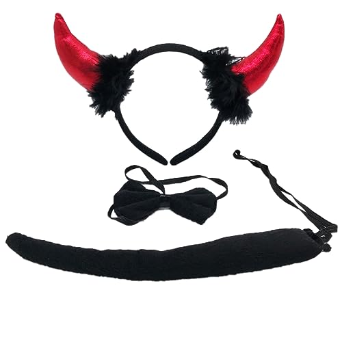 Teufelsohren Teufelshörner Dämonen Hörner Teufel Stirnband Halloween Zubehör Rot Frauen Mädchen Teufel Lustiges Kleid Cosplay Requisiten Halloween Teufel Kostüm Kits Inklusive Horn Stirnband Fliege Teufelsohren Teufelshörner Dämonen Hörner Teufel Stirnband Halloween Zubehör Rot Frauen Mädchen Teufel Lustiges Kleid Cosplay Requisiten Halloween Teufel Kostüm Kits Inklusive Horn Stirnband Fliege von Mirweon