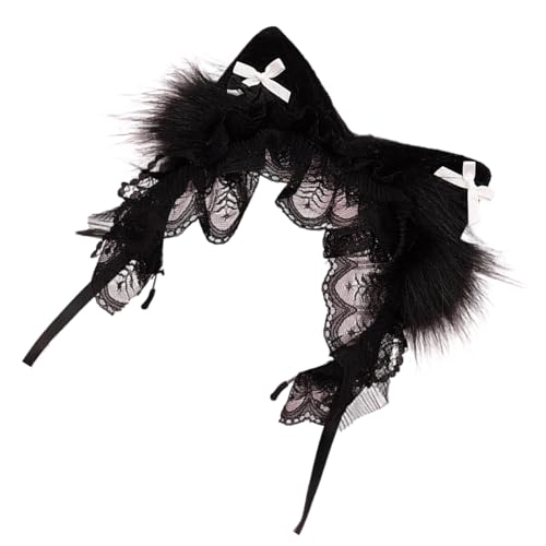 Weiches pelziges Katzenohr-Stirnband mit Schleifen, Haarband, Cosplay-Haarschmuck, Haarteil für Cosplay, Party, Kostüm, Zubehör, Katzenohr-Kopfschmuck für Mädchen Weiches pelziges Katzenohr-Stirnband mit Schleifen, Haarband, Cosplay-Haarschmuck, Haarteil für Cosplay, Party, Kostüm, Zubehör, Katzenohr-Kopfschmuck für Mädchen von Mirweon