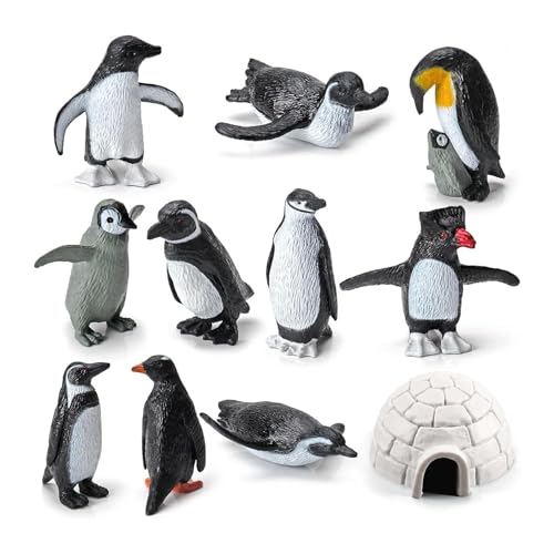 MisFun 11 Stück Pinguin Figuren, Simulation Pinguin, Polar Pinguin Spiel, Antarktis Tiere Figuren, Miniatur Meerestiere Figuren, für Kinder Geburtstags Geschenke und Fankollektionen MisFun 11 Stück Pinguin Figuren, Simulation Pinguin, Polar Pinguin Spiel, Antarktis Tiere Figuren, Miniatur Meerestiere Figuren, für Kinder Geburtstags Geschenke und Fankollektionen von MisFun