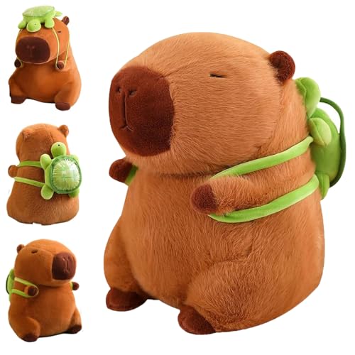 MisFun Capybara Plüschtier, 23cm Capybara Kuscheltier mit Schildkrötenrucksack, Capybara Plushie Puppen, Capybara Plush Toy, Capybara Plushie, Geschenk für Kinder Freund Geburtstag, Weihnachten MisFun Capybara Plüschtier, 23cm Capybara Kuscheltier mit Schildkrötenrucksack, Capybara Plushie Puppen, Capybara Plush Toy, Capybara Plushie, Geschenk für Kinder Freund Geburtstag, Weihnachten von MisFun