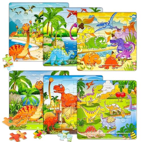 MisFun Set Kinderpuzzle ab 3, Dino-Puzzles ab 3, DREI Schwierigkeitsgrade Dinosaurier Puzzle, Vorschule Lehrreiches Spielzeug, Rahmenpuzzle für Kinder, Kinderspielzeug Puzzle ab 3 4 5 Jahre MisFun Set Kinderpuzzle ab 3, Dino-Puzzles ab 3, DREI Schwierigkeitsgrade Dinosaurier Puzzle, Vorschule Lehrreiches Spielzeug, Rahmenpuzzle für Kinder, Kinderspielzeug Puzzle ab 3 4 5 Jahre von MisFun