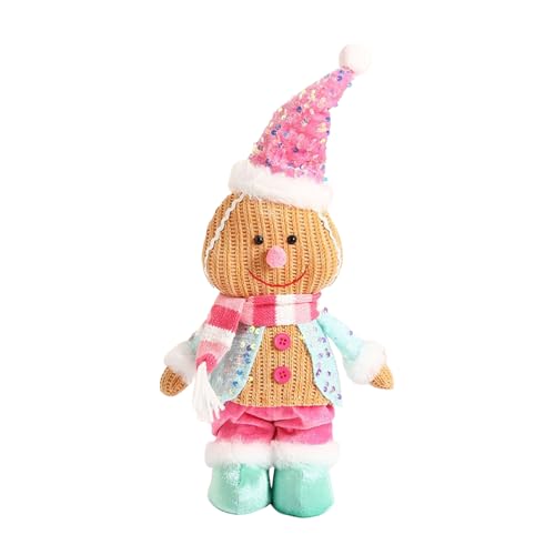 Misaakoeq Gingerbread Man Plüschtier - Weihnachtliche Plüschtiere | Kuscheliges Festtagsgeschenk Für Kinder Mädchen Familie Misaakoeq Gingerbread Man Plüschtier - Weihnachtliche Plüschtiere | Kuscheliges Festtagsgeschenk Für Kinder Mädchen Familie von Misaakoeq