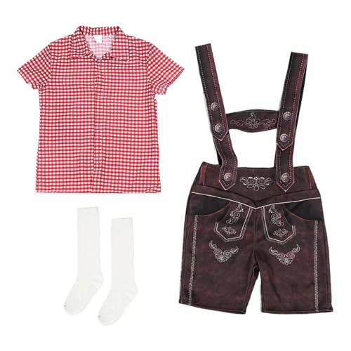 Misaakoeq Kinder Dirndl Kostüm | Halloween Party Verkleidung,Festkleidung Für Umzüge Kindergarten Familienfeste Kinderfeste von Misaakoeq