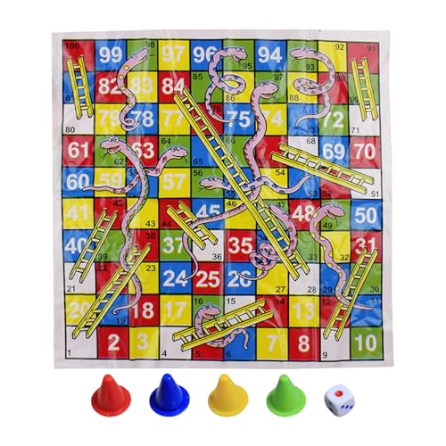 Misaakoeq Leiterspiel,Mini Schlangen Und Leitern Brettspiel - Gesellschaftsspiel Für Familie Erwachsene Kinder Unterwegs Genießen Misaakoeq Leiterspiel,Mini Schlangen Und Leitern Brettspiel - Gesellschaftsspiel Für Familie Erwachsene Kinder Unterwegs Genießen von Misaakoeq