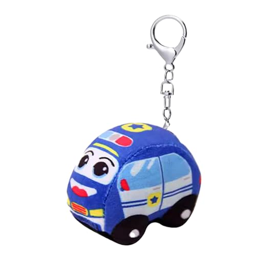 Misaakoeq Plüschanhänger, Plüsch Feuerwehrfahrzeug Puppe Spielzeug, Lernspielzeug zum Lernen für und Mädchen Vorschulkinder für Rucksack Handtasche Geldbörse für Reise Urlaub und von Misaakoeq