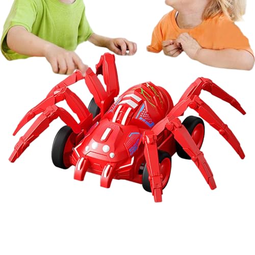Misaakoeq Spielzeugautos Für Kinder In Spinnenform - Fahrzeug mit Schwungantrieb und Zurückziehfunktion - Kreatives Lernfahrzeug Für Draußen Und Drinnen Für Und Mädchen von Misaakoeq