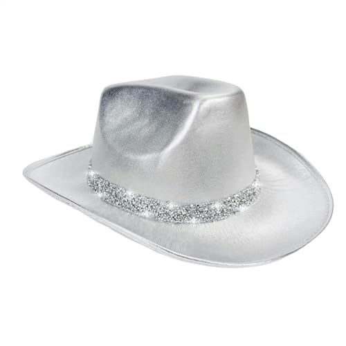 Misaakoeq Western-Cowgirl-Hut, Disco-Kostüm, Cosplay-Outfit, Western-Cowboyhut, Outfit für Halloween, Rollenspiele, Performance, Bühne Misaakoeq Western-Cowgirl-Hut, Disco-Kostüm, Cosplay-Outfit, Western-Cowboyhut, Outfit für Halloween, Rollenspiele, Performance, Bühne von Misaakoeq