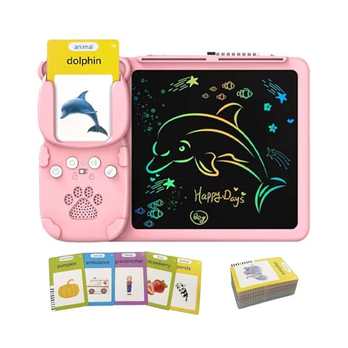 Sprechendes Tablet (2025) – Sprechende Lernkarten Mit Zeichentablett, 2-in-1-Sprach- Und Zeichenpad Für Interaktives Lernen, Frühförderspielzeug Für Vorschulkinder (3–6 Jahre) von Misaakoeq