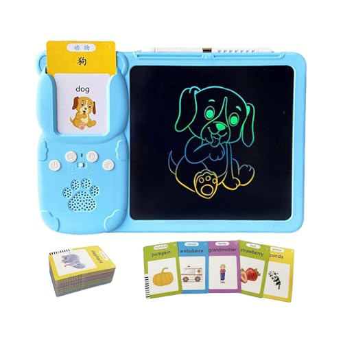 Sprechendes Tablet (2025) – Sprechende Lernkarten Mit Zeichentablett, 2-in-1-Sprach- Und Zeichenpad Für Interaktives Lernen, Frühförderspielzeug Für Vorschulkinder (3–6 Jahre) von Misaakoeq