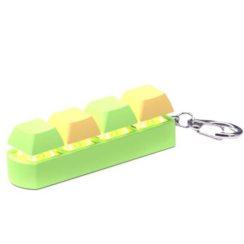 Misamo 1 Stück Dekompressions-Spielzeug Keyboard Clicker Toy Keyboard Cube-Spielzeug Kunststoffknopf Stressabbau für Erwachsene Geschenke, E von Misamo