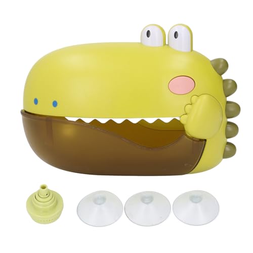 Miskall Baby Bad Spielzeug, Saugbadspielzeug Bad Bubble Bubble Maschine Automatische Badewanne Bubble Maker mit Musik für Badezimmer (Orange) (Green) von Miskall