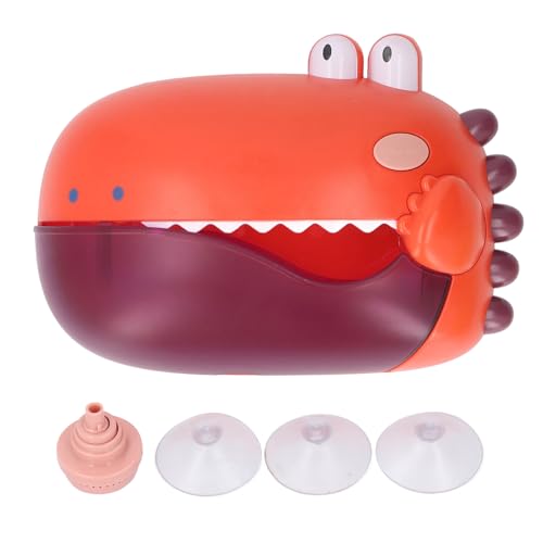 Miskall Baby Bad Spielzeug, Saugbadspielzeug Bad Bubble Bubble Maschine Automatische Badewanne Bubble Maker mit Musik für Badezimmer (Orange) von Miskall
