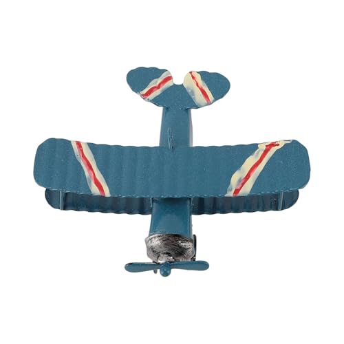 Vintage Airplane Model, Handmade Rustic Aircraft Decor for Car Dash Cake Topper Photography Props (Blue) von Miskall