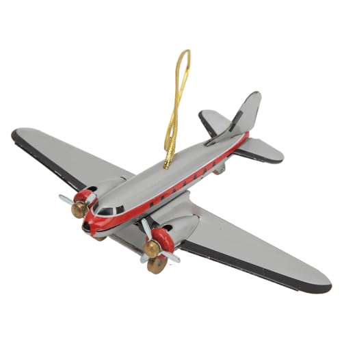 Vintage-Flugzeugspielzeug aus Metall, Retro-Flugzeugmodell aus Weißblech Zum Sammeln, Handgefertigte Dekoration von Miskall
