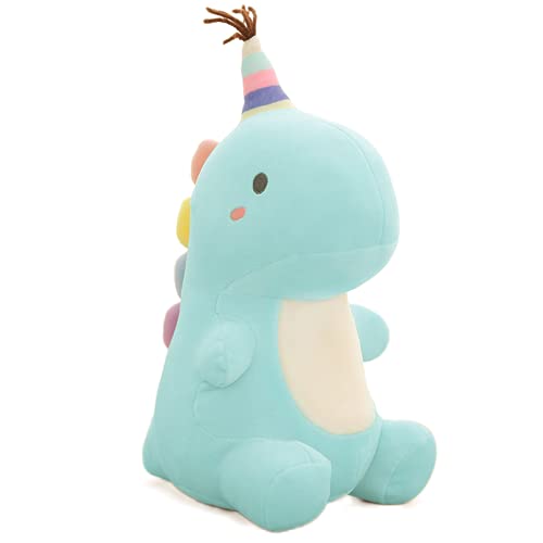 Mislaxy Plüschtier Dinosaurier Kawaii Niedliche Kuscheltier Puppe Kissen Dinosaurier-Spielzeug Geschenke für Geburtstag Weihnachten 30cm (Blau) von Mislaxy