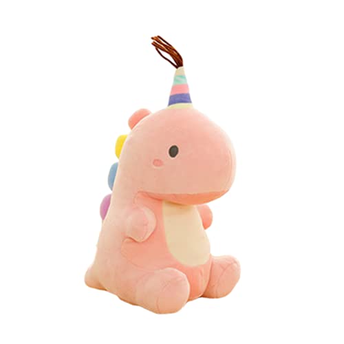 Mislaxy Plüschtier Dinosaurier Kawaii Niedliche Kuscheltier Puppe Kissen Dinosaurier-Spielzeug Geschenke für Geburtstag Weihnachten 30cm (Rosa) von Mislaxy