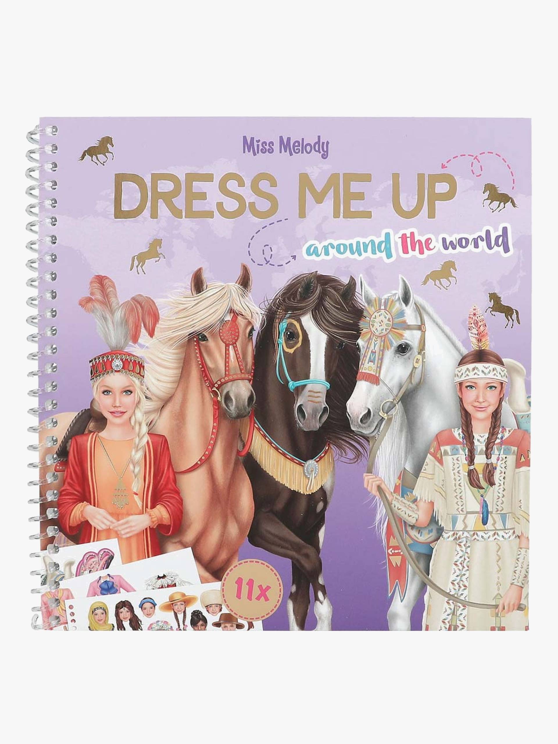 Miss Melody Dress Me Up Stickerbuch Around The World von Miss Melody