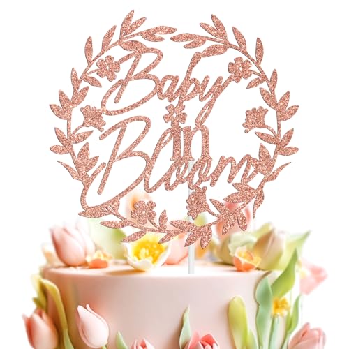 Baby in Bloom Tortenaufsatz, Frühlings-Babyparty-Kuchendekoration, florale Schwangerschaftsankündigung, Geschlechtsoffenbarung, Baby-Erster Geburtstag, Party-Dekorationen Baby in Bloom Tortenaufsatz, Frühlings-Babyparty-Kuchendekoration, florale Schwangerschaftsankündigung, Geschlechtsoffenbarung, Baby-Erster Geburtstag, Party-Dekorationen von Miss Onederful