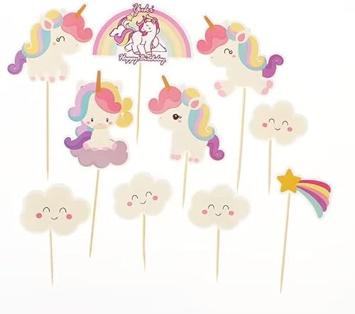 Cake Toppers,Einhorn Tasse Kuchen Toppers 10 Stück Regenbogen Herz Krone Kuchen Cupcake Topper für Kinder Baby Party Geburtstag Party Kuchen Dekoration Cake Toppers,Einhorn Tasse Kuchen Toppers 10 Stück Regenbogen Herz Krone Kuchen Cupcake Topper für Kinder Baby Party Geburtstag Party Kuchen Dekoration von Miss-shop