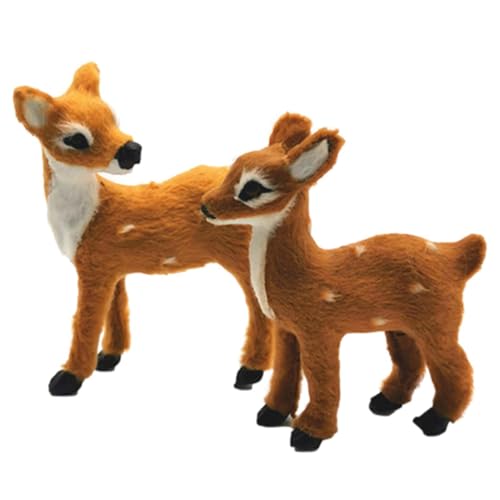Missmisq 2 Stück Hirsch Figuren Plüsch Tierfiguren Weihnachtsschmuck Ornament Rentier Figuren Waldtiere Weißwedelhirsch Hirsch Modell Cupcake Toppers Weihnachtsschmuck Ornament Missmisq 2 Stück Hirsch Figuren Plüsch Tierfiguren Weihnachtsschmuck Ornament Rentier Figuren Waldtiere Weißwedelhirsch Hirsch Modell Cupcake Toppers Weihnachtsschmuck Ornament von Missmisq