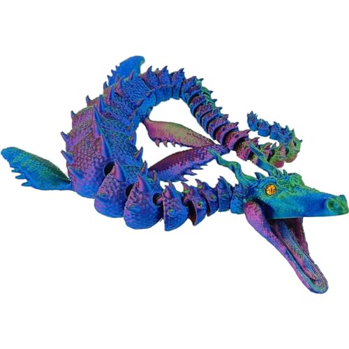 Missmisq 3D Gedruckter Drache, 3D Gedrucktes Drachenei Geheimnisvolle Drachen Spielzeug, Realistische Beweglicher Drachen Figuren Zappelspielzeug für Erwachsene und Kinder von Missmisq