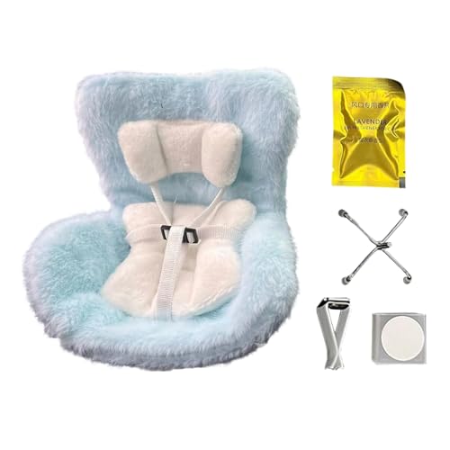 Missmisq Autositz Für Babypuppe - Autositz für Wiedergeborene Puppen - 17cm Plüsch Wiegenstuhl Für Spielzeugdekoration Mädchenreisen Frauenkinderzimmer Und Fahrzeugsammlung von Missmisq
