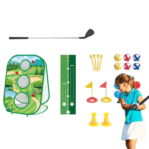 Missmisq Golfset für Kinder,Kindergolfset, Indoor-Outdoor-Sportspielzeug, Golfball-Spielset, Golf-Putting-Spiel, Sport-Outdoor-Spielzeug, Golfspiel für Outdoor-Spaß von Missmisq
