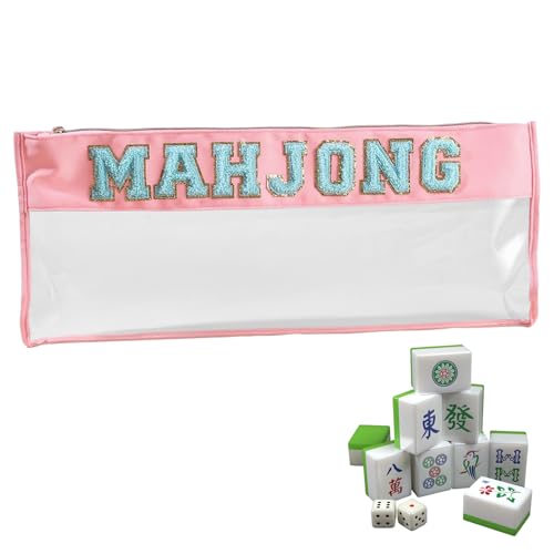 Missmisq Mahjong-Steinetui,Große Mahjong Zubehörbeutel mit Reißverschluss | Klarer Schutzorganizer für Reisen täglichen Gebrauch Wettbewerb Outdoor Party Jugendliche Picknick Spieleabend Missmisq Mahjong-Steinetui,Große Mahjong Zubehörbeutel mit Reißverschluss | Klarer Schutzorganizer für Reisen täglichen Gebrauch Wettbewerb Outdoor Party Jugendliche Picknick Spieleabend von Missmisq