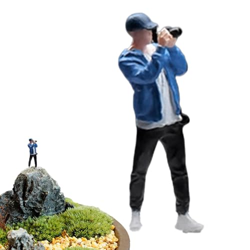 Missmisq Modell der Fotografen -Figur, Miniaturfigurenmodell - Miniaturcharakterfiguren Spielzeug | Harzszenenfotograf -Szenendekoration für Erwachsene, Kinder Missmisq Modell der Fotografen -Figur, Miniaturfigurenmodell - Miniaturcharakterfiguren Spielzeug | Harzszenenfotograf -Szenendekoration für Erwachsene, Kinder von Missmisq