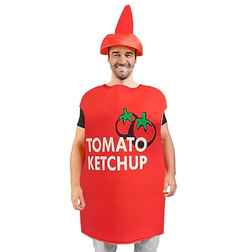 Missmisq Senf Kostüm - Halloween Gewürz Verkleidung - Ketchup-Flaschen-Design Bequemes Kostüm Kreativ Für Feste & Gruppenaktivitäten Missmisq Senf Kostüm - Halloween Gewürz Verkleidung - Ketchup-Flaschen-Design Bequemes Kostüm Kreativ Für Feste & Gruppenaktivitäten von Missmisq