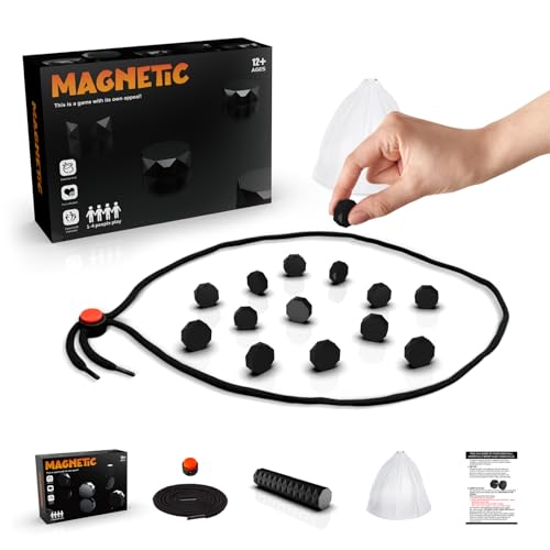Magnetisches Schachspiel Battle Chess geeignet Kinder ab 12 Jahren mit magnetischen Effekten pädagogisches Schachspiel Überraschungsspielzeug Partyzubehör Familienfeiern Reisen (Seilmodell) von Mistep