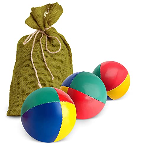 Mister M 3er Set Jonglierbälle - Leicht zu greifender Ball mit wasserfester Beschichtung für Kinder - Perfekt für Anfänger und Profis - Jonglieren Lernen mit Online Video Tutorial - 60mmx 100g Mister M 3er Set Jonglierbälle - Leicht zu greifender Ball mit wasserfester Beschichtung für Kinder - Perfekt für Anfänger und Profis - Jonglieren Lernen mit Online Video Tutorial - 60mmx 100g von Mister M